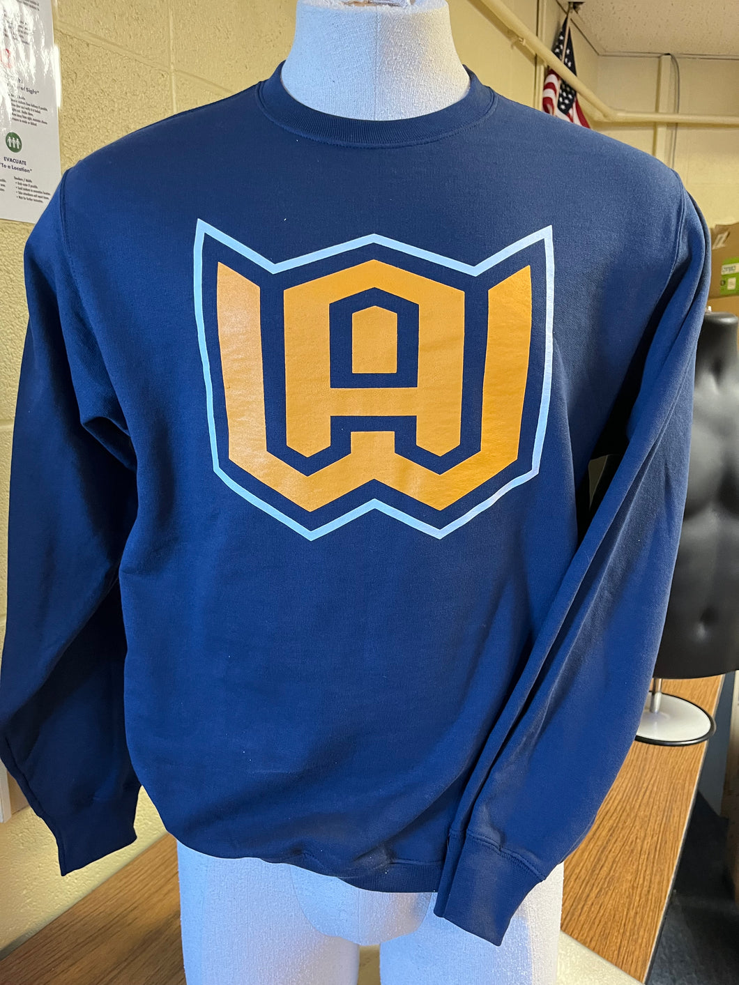 WA Athletic Logo Crew Neck